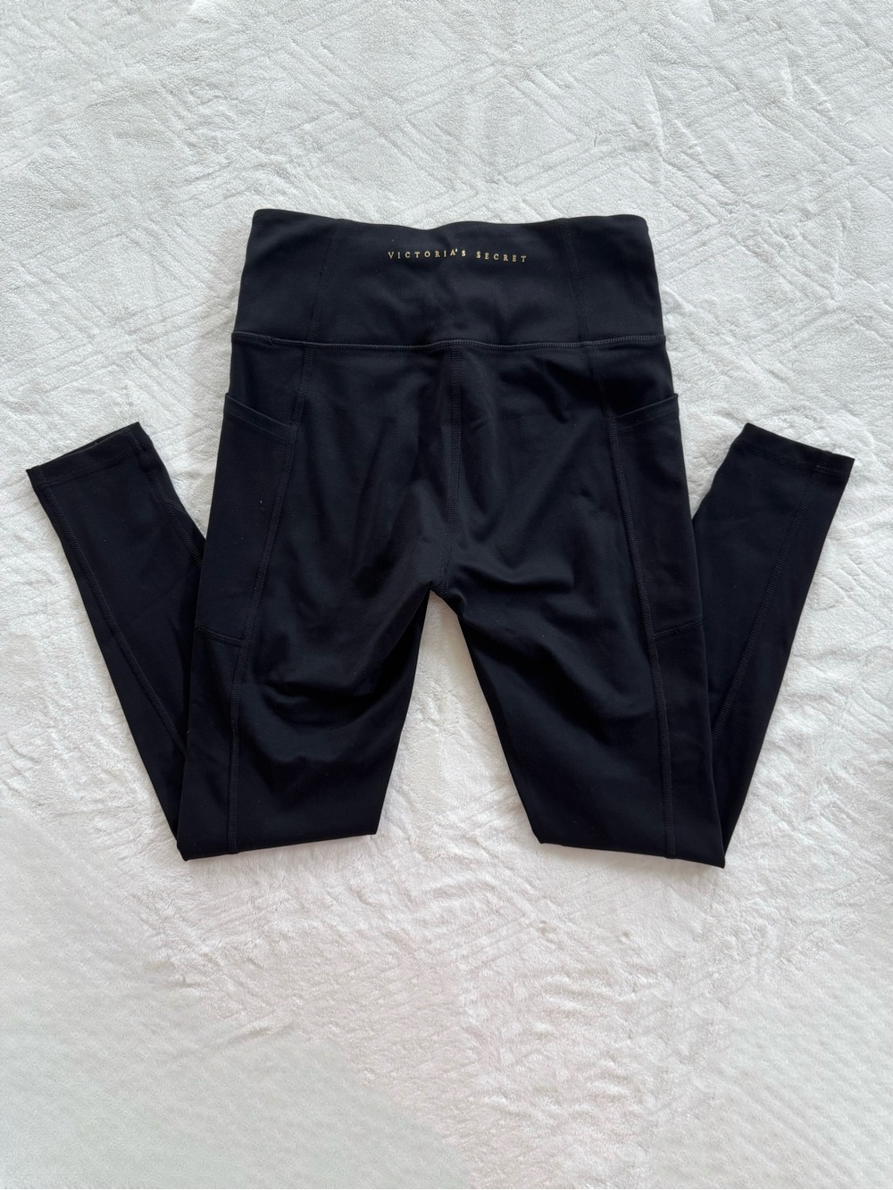 Victoria's Secret Black High-Rise Leggings with Side Pockets